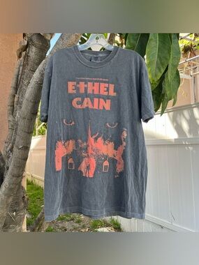 Ethel Cain Comfort Colors Grey Graphic T-Shirt.